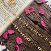 Vriksham Gold Plated Infinity Link Daily Wear Chain-G20044